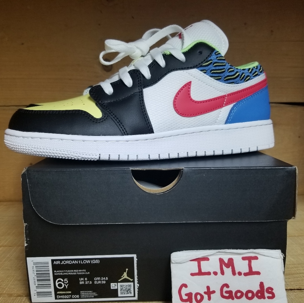 Air Jordan 1 Low 'Fusion' Sz:8 Women or 6.5YOUTH - Picture 6 of 12